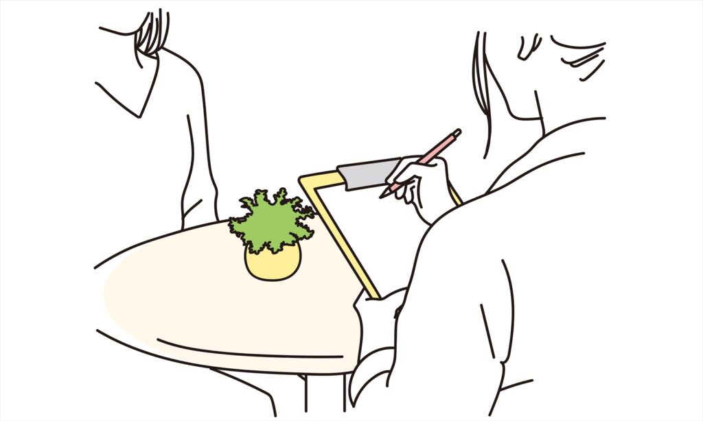【イメージイラスト】カウンセリング
